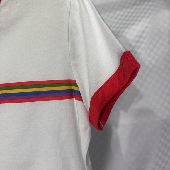 NWT Forever 21 Rainbow Striped Tee - Picture 4 of 5